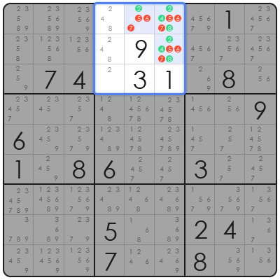 x wing sudoku technique